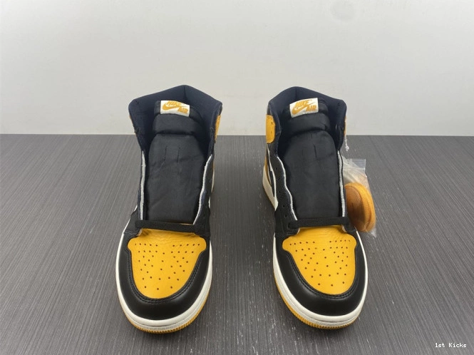 Yellow 1 Air 555088-711 High Toe OG Jordan 0822